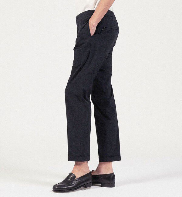 TOMORROWLAND MENS「ナイロンポリウレタン ノープリーツスリムパンツ」|スラックス|