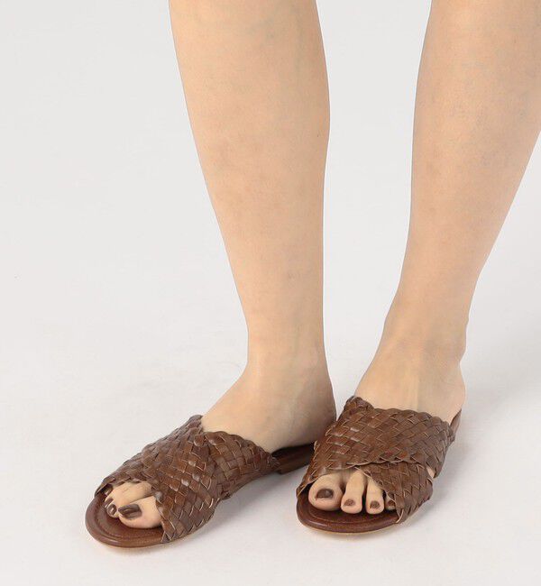 TOMORROWLAND GOODS「JAMIE HALLER ウーブン ストラップ スライドサンダル」|サンダル|