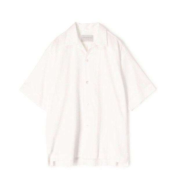 TOMORROWLAND MENS「コットンピケ オープンカラーシャツ」|シャツ・ブラウス|11 ホワイト