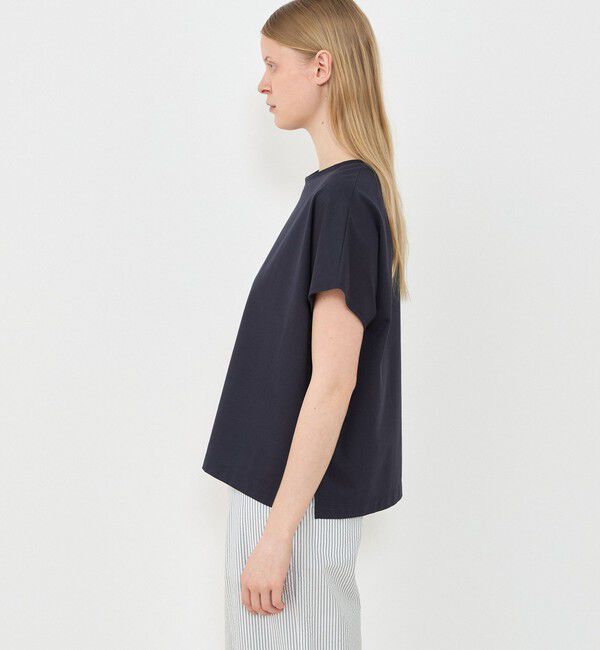 GALERIE VIE「ファインコットン ワイドクルーネックプルオーバー」|Tシャツ・カットソー|