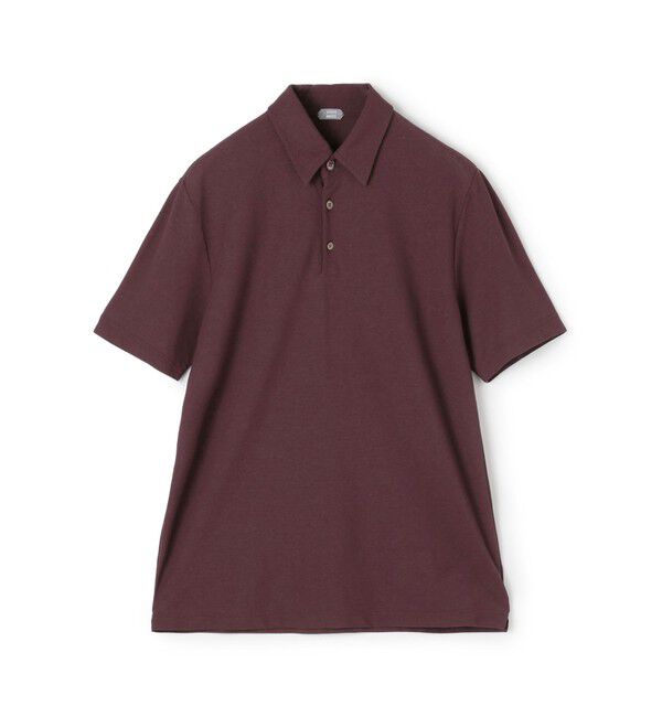 TOMORROWLAND BUYING WEAR「ZANONE オーガニックアイスコットン スリムフィットポロシャツ」|ポロシャツ|39 ボルドー