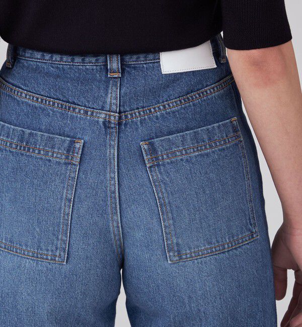 MACPHEE「コットンデニム ストレートパンツ」|デニム|