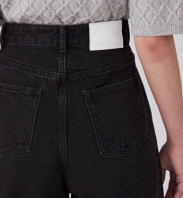 MACPHEE「コットンデニム タックワイドパンツ」|デニム|