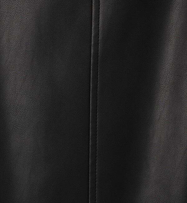 MACPHEE「レザーライク Iラインスカート」|タイト|