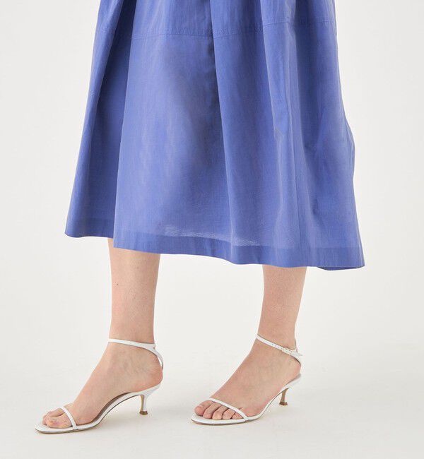 TOMORROWLAND collection「コットンシルクシャンブレー バレルスイングスカート」|フレア|