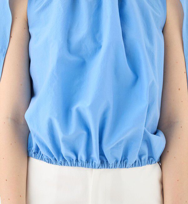 TOMORROWLAND collection「コットンシルクシャンブレー バルーンフレンチスリーブブラウス」|シャツ・ブラウス|