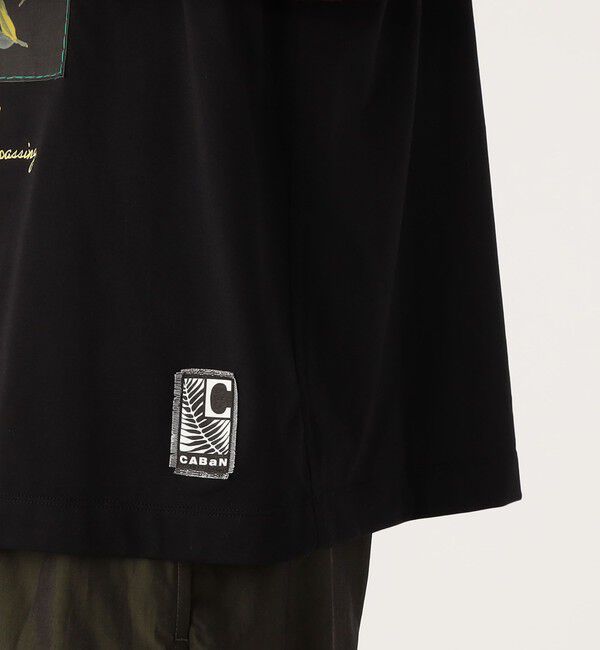 CABaN「CABaN スビンコットン フラワーサークルプリントＴシャツ」|Tシャツ・カットソー|