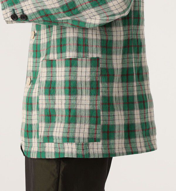 CABaN「CABaN リネン チェック3Pジャケット」|テーラードジャケット|