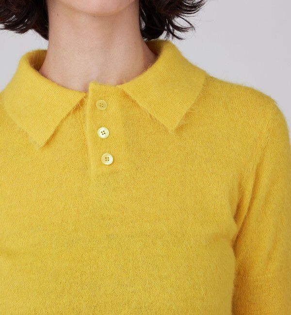 MACPHEE「アルパカシャギー ポロプルオーバー」|ニット・セーター|