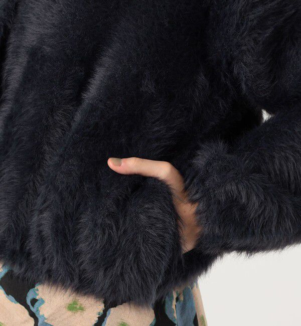 Ballsey「フェザーヤーン ステンカラーカーディガン」|カーディガン|