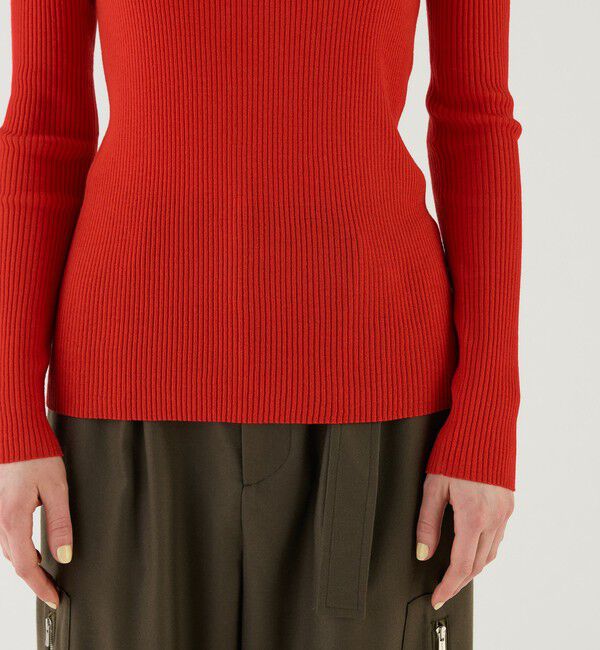 GALERIE VIE「プルミエールウールリブ クルーネックプルオーバー」|ニット・セーター|