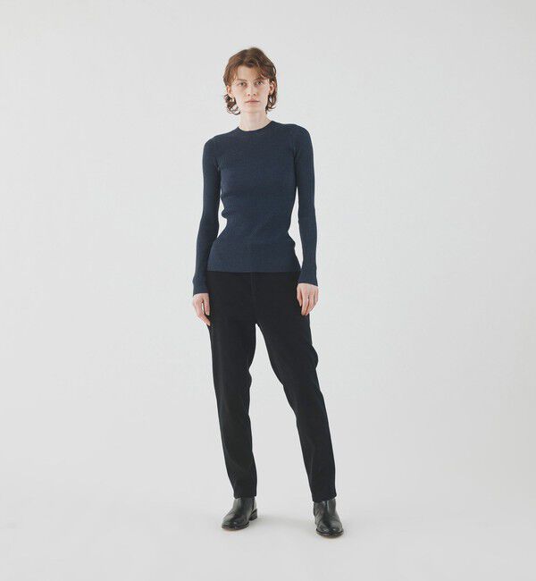 GALERIE VIE「プルミエールウールリブ クルーネックプルオーバー」|ニット・セーター|