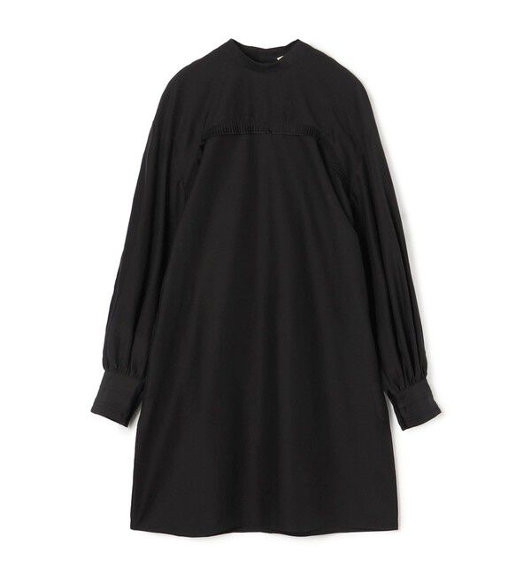 DES PRES「コットンシルクポプリン ミニワンピース」|ワンピース|19 ブラック