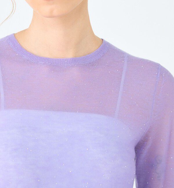 Ballsey「ミニスパンコール クルーネックプルオーバー」|ニット・セーター|