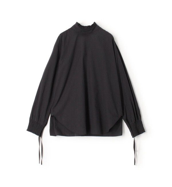GALERIE VIE「コットン スタンドネックフリルシャツ」|シャツ・ブラウス|19 ブラック