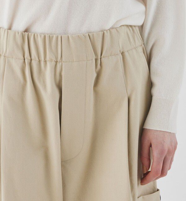 GALERIE VIE「ノンマーセライズドコットンギャバジン ミリタリーパンツ」|カーゴ|