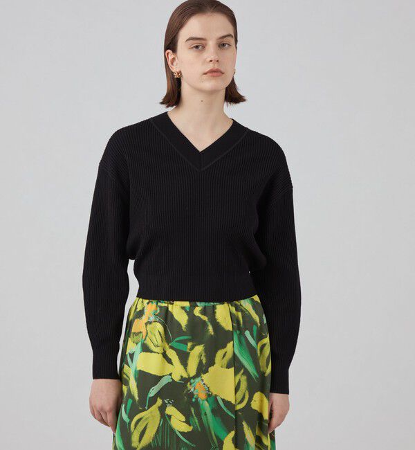 Ballsey「リンクスリブ Vネックプルオーバー」|ニット・セーター|