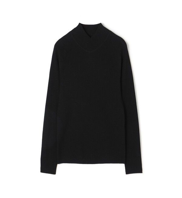 DES PRES「ウーステッドウールリブ Vラインハイネックプルオーバー」|ニット・セーター|19 ブラック