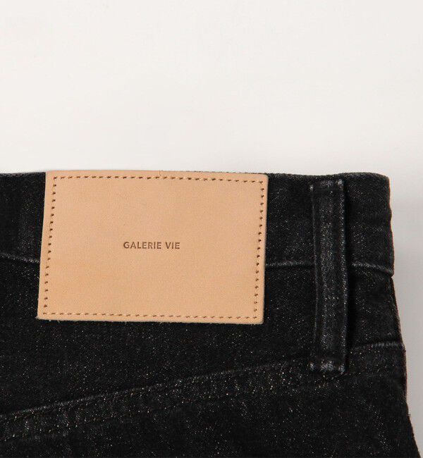 GALERIE VIE「シーアイランドコットン ブラックデニム ストレートパンツ」|チノ|
