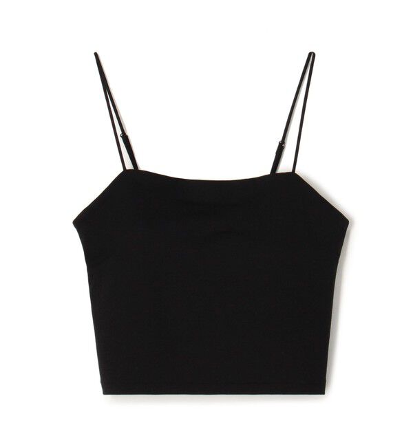 Edition「レーヨンナイロン クロップド ブラトップ」|キャミソール|19 ブラック