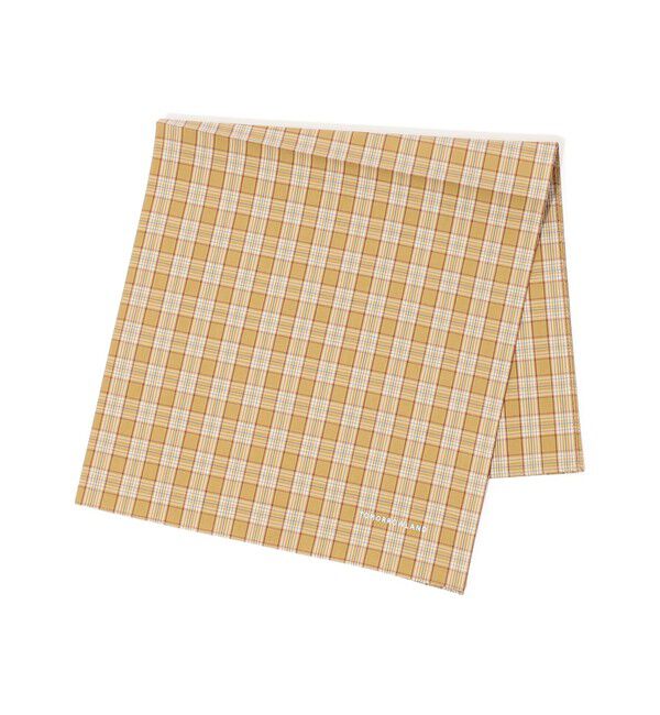 TOMORROWLAND GOODS「TOMORROWLAND コットン チェックハンカチ」|ハンカチ|44 ベージュ系
