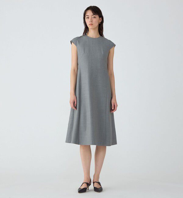 TOMORROWLAND collection「スーパーウールウィーヴ キャップスリーブワンピース」|ワンピース|