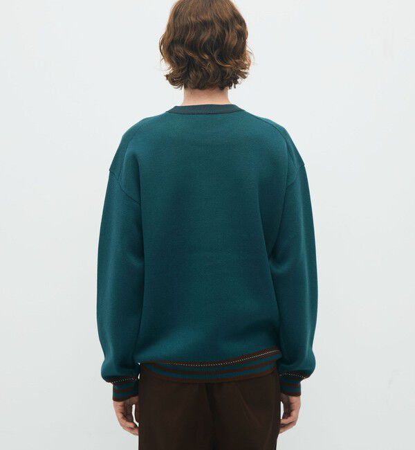 CABaN「CABaN コットンカシミヤジャカード JAZZ WOODBASE クルーネックプルオーバー」|ニット・セーター|