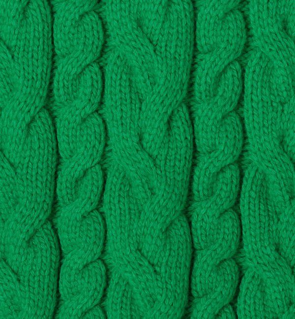 MACPHEE「ハイブリットコットンケーブル ポロプルオーバー」|ニット・セーター|