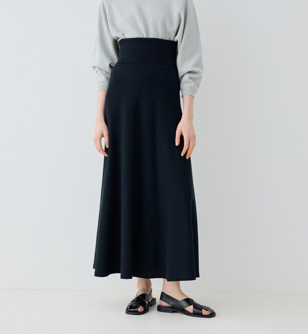 GALERIE VIE「ストレッチコットン フレアマキシスカート」|フレア|