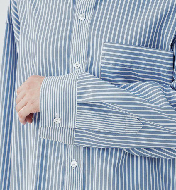 GALERIE VIE「コントラストストライプ レギュラーシャツ」|シャツ・ブラウス|