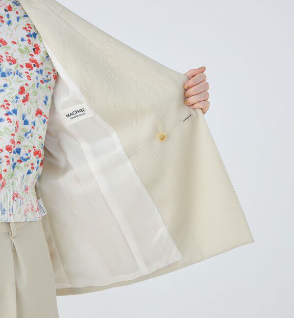 MACPHEE「ウールギャバジン ダブルブレストジャケット」|テーラードジャケット|