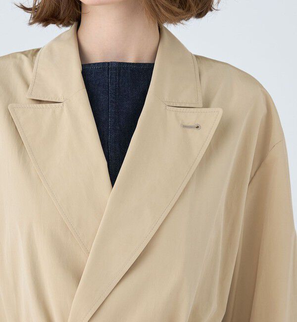 MACPHEE「ウォーターレぺレントタフタ ベルテッドコート」|チェスターコート|