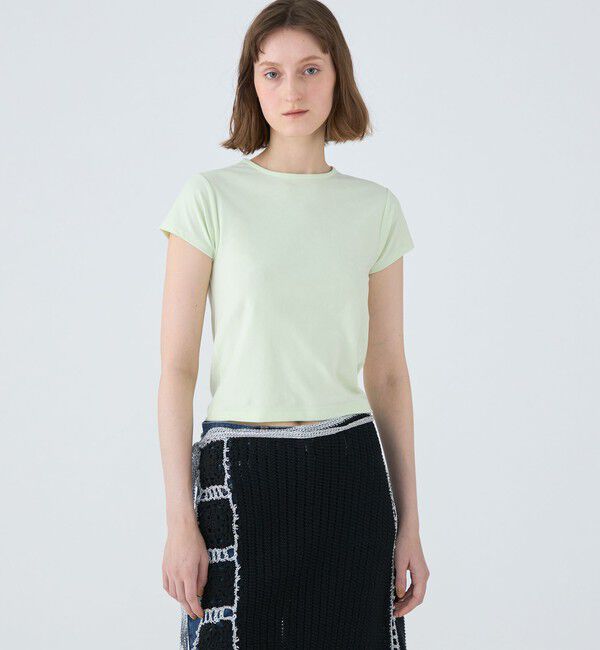 MACPHEE「ベロアジャージー クルーネックプルオーバー」|Tシャツ・カットソー|