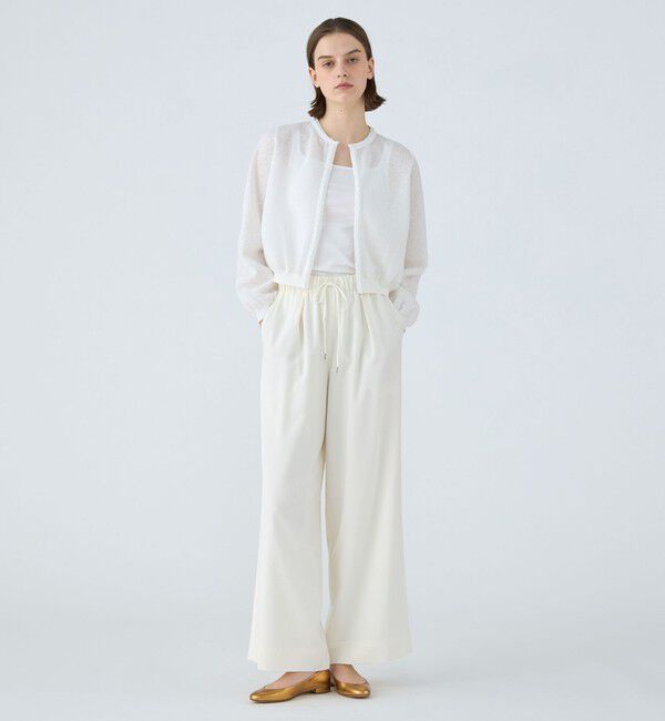 Ballsey「ダブルフェイスノット クルーネックカーディガン」|カーディガン|