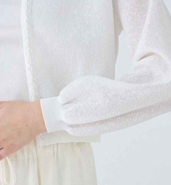 Ballsey「ダブルフェイスノット クルーネックカーディガン」|カーディガン|