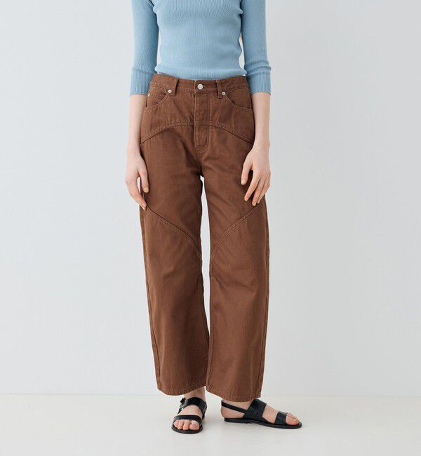 GALERIE VIE「サンフェードデニム ウェーブカーブパンツ」|デニム|