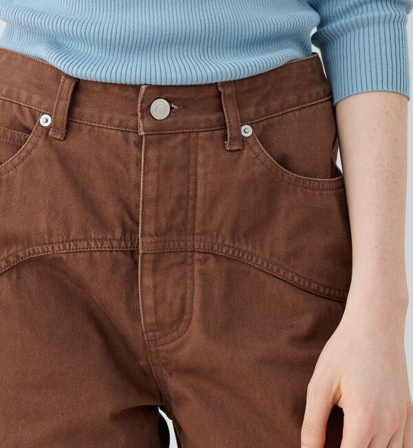 GALERIE VIE「サンフェードデニム ウェーブカーブパンツ」|デニム|