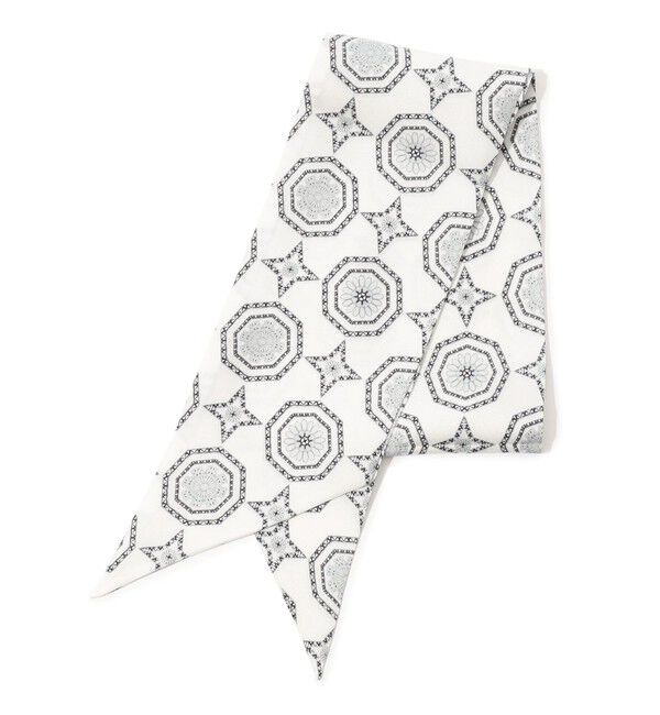 TOMORROWLAND GOODS「Kinloch シルクプリント スカーフ」|バンダナ・スカーフ|12 ホワイト系