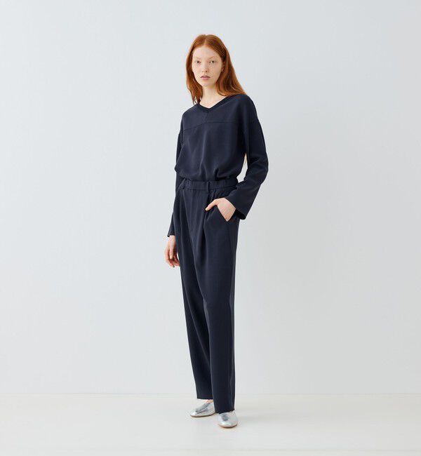 GALERIE VIE「ダブルクロス イージータックパンツ」|スラックス|