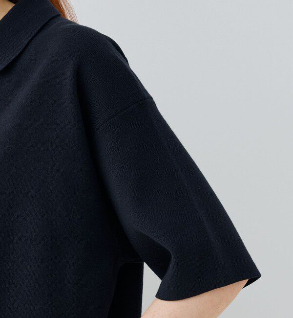 GALERIE VIE「ミラノリブ ビッグポロプルオーバーニット」|ニット・セーター|