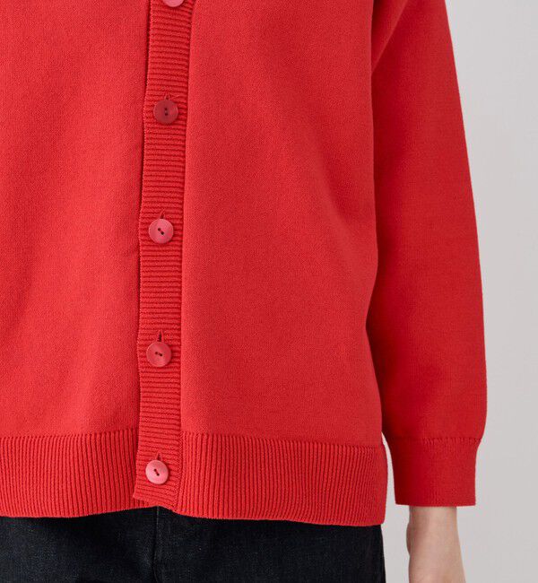 GALERIE VIE「ウェーブコットン Vネックカーディガン」|カーディガン|