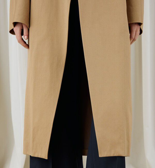 DES PRES「コットンサテン オーバーコート」|チェスターコート|