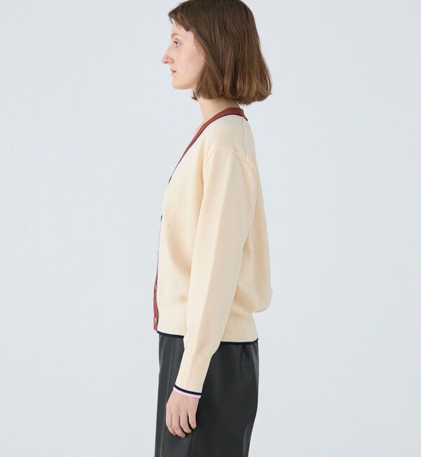 MACPHEE「ドライコットン Vネックカーディガン」|カーディガン|