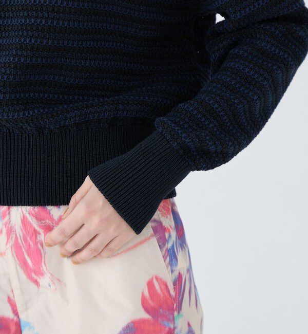 MACPHEE「ギマコットン キーネックプルオーバー」|ニット・セーター|