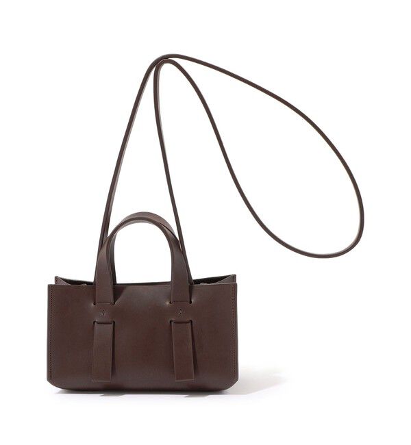 TOMORROWLAND GOODS「ARRHE STUDIO DOPPIOCUBO MINI ショルダーバッグ」|ショルダー・メッセンジャー|49 ダークブラウン