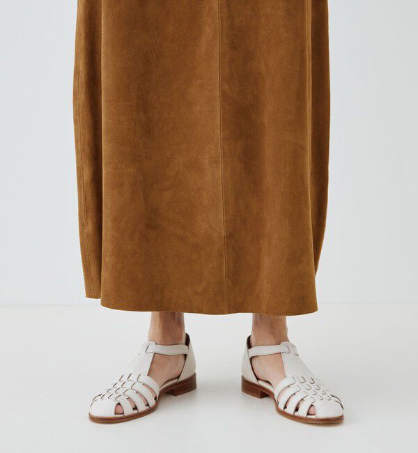 GALERIE VIE「 ゴートスウェード Aラインスカート」|台形|