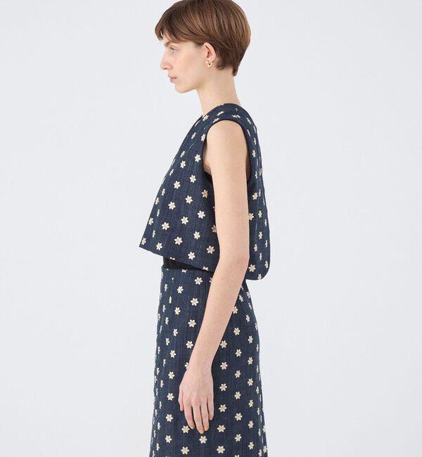 TOMORROWLAND collection「ドレフルールデニム フロンタブルジレ」|ベスト・ジレ|