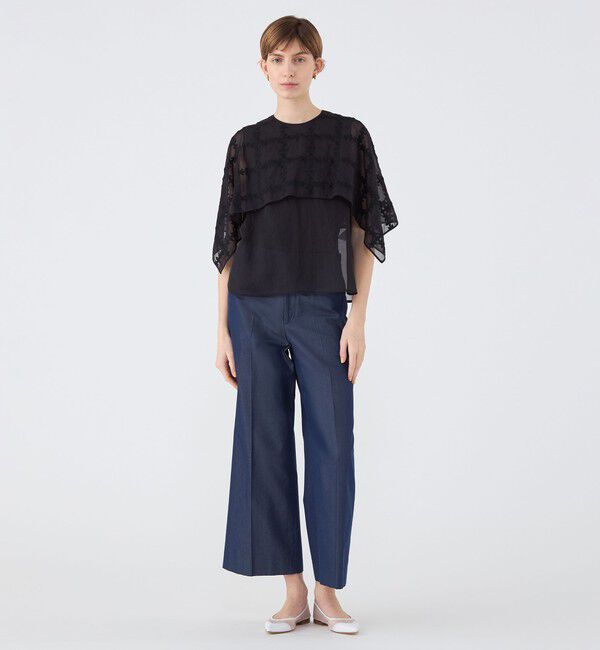 TOMORROWLAND collection「クロスフルール パーサーカラープルオーバー」|シャツ・ブラウス|