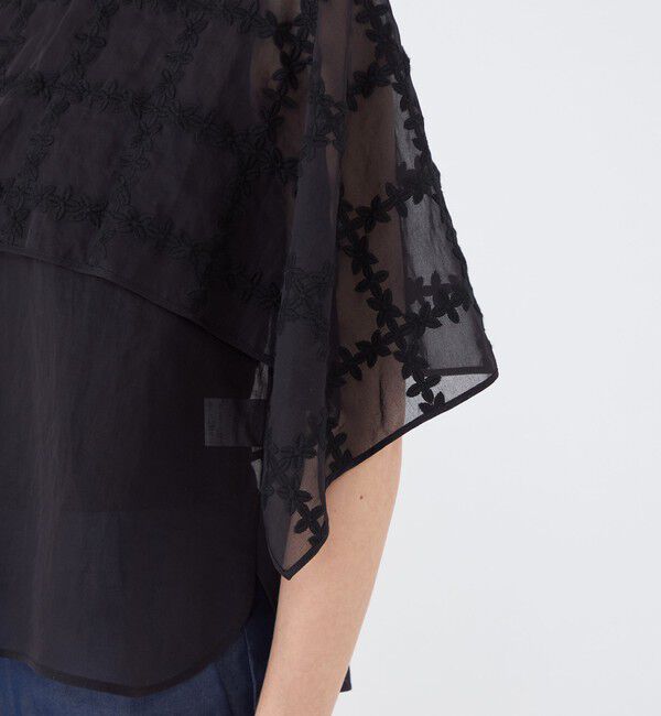 TOMORROWLAND collection「クロスフルール パーサーカラープルオーバー」|シャツ・ブラウス|