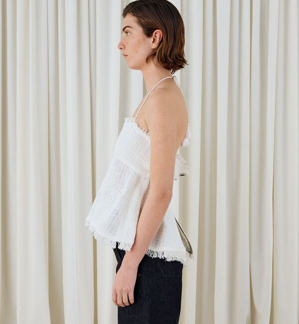 DES PRES「コットンナイロンバスケット ペプラムドールトップス」|キャミソール|